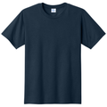 Deep Navy front - Port & Co Fan Favorite Tee