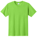 Flash Green front - Port & Co Fan Favorite Tee