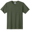 Olive front - Port & Co Fan Favorite Tee