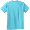 Aquatic Blue back - Port & Co Youth Core Cotton Tee
