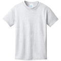Ash front - Port & Co Youth Core Cotton Tee