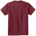 Cardinal back - Port & Co Youth Core Cotton Tee