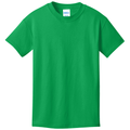 Clover Green front - Port & Co Youth Core Cotton Tee