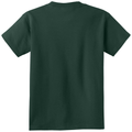 Dark Green back - Port & Co Youth Core Cotton Tee