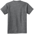 Graphite Heather back - Port & Co Youth Core Cotton Tee