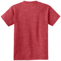 Heather Red back - Port & Co Youth Core Cotton Tee