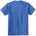 Heather Royal back - Port & Co Youth Core Cotton Tee