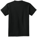 Jet Black back - Port & Co Youth Core Cotton Tee