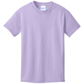 Lavender front - Port & Co Youth Core Cotton Tee