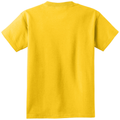 Lemon Yellow back - Port & Co Youth Core Cotton Tee