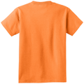 Neon Orange back - Port & Co Youth Core Cotton Tee