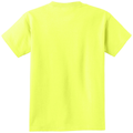 Neon Yellow back - Port & Co Youth Core Cotton Tee