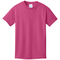 Sangria front - Port & Co Youth Core Cotton Tee