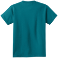 Teal back - Port & Co Youth Core Cotton Tee