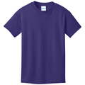 Team Purple front - Port & Co Youth Core Cotton Tee