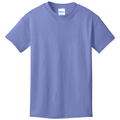Violet front - Port & Co Youth Core Cotton Tee