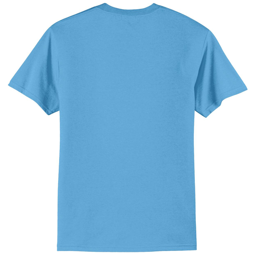Aquatic Blue back - Port & Co Core Blend Tee