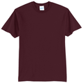 Athletic Maroon front - Port & Co Core Blend Tee