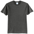 Black Heather front - Port & Co Core Blend Tee