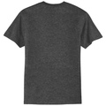 Dark Heather Grey back - Port & Co Core Blend Tee