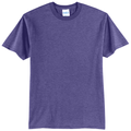 Heather Purple front - Port & Co Core Blend Tee