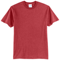 Heather Red front - Port & Co Core Blend Tee