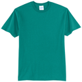 Jade Green front - Port & Co Core Blend Tee