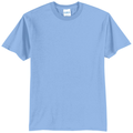 Light Blue front - Port & Co Core Blend Tee