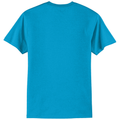 Neon Blue back - Port & Co Core Blend Tee