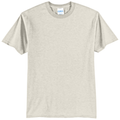 Oatmeal Heather front - Port & Co Core Blend Tee