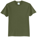 Olive Drab Green front - Port & Co Core Blend Tee