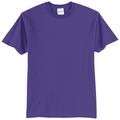 Purple front - Port & Co Core Blend Tee