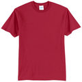 Red front - Port & Co Core Blend Tee