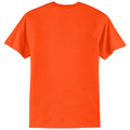 Safety Orange back - Port & Co Core Blend Tee