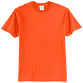 Safety Orange front - Port & Co Core Blend Tee