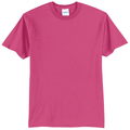 Sangria front - Port & Co Core Blend Tee