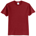 Vintage Red front - Port & Co Core Blend Tee