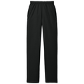 Jet Black front - Port & Co Core Fleece Sweatpant with Pockets