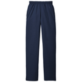 Navy front - Port & Co Core Fleece Sweatpant with Pockets