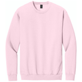 Light Pink front - Gildan Softstyle Crewneck Sweatshirt