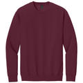 Maroon front - Gildan Softstyle Crewneck Sweatshirt