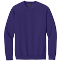 Purple front - Gildan Softstyle Crewneck Sweatshirt
