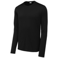 Black front - Sport-Tek Posi-UV Pro Long Sleeve Tee