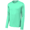 Bright Seafoam front - Sport-Tek Posi-UV Pro Long Sleeve Tee