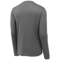 Dark Smoke Grey back - Sport-Tek Posi-UV Pro Long Sleeve Tee