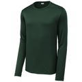 Forest Green front - Sport-Tek Posi-UV Pro Long Sleeve Tee