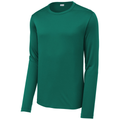 Marine Green front - Sport-Tek Posi-UV Pro Long Sleeve Tee