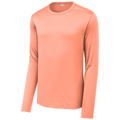 Soft Coral front - Sport-Tek Posi-UV Pro Long Sleeve Tee
