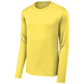 Yellow front - Sport-Tek Posi-UV Pro Long Sleeve Tee