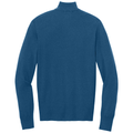 Aegean Blue Heather back - Port Authority Easy Care 1/4-Zip Sweater